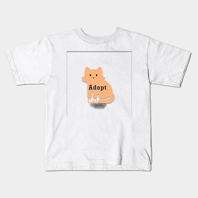 Adopt Cat Kids T-Shirt by Lumphord-lune